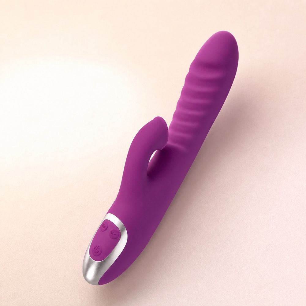 Miavelle Bloom rabbit vibrator in Berry